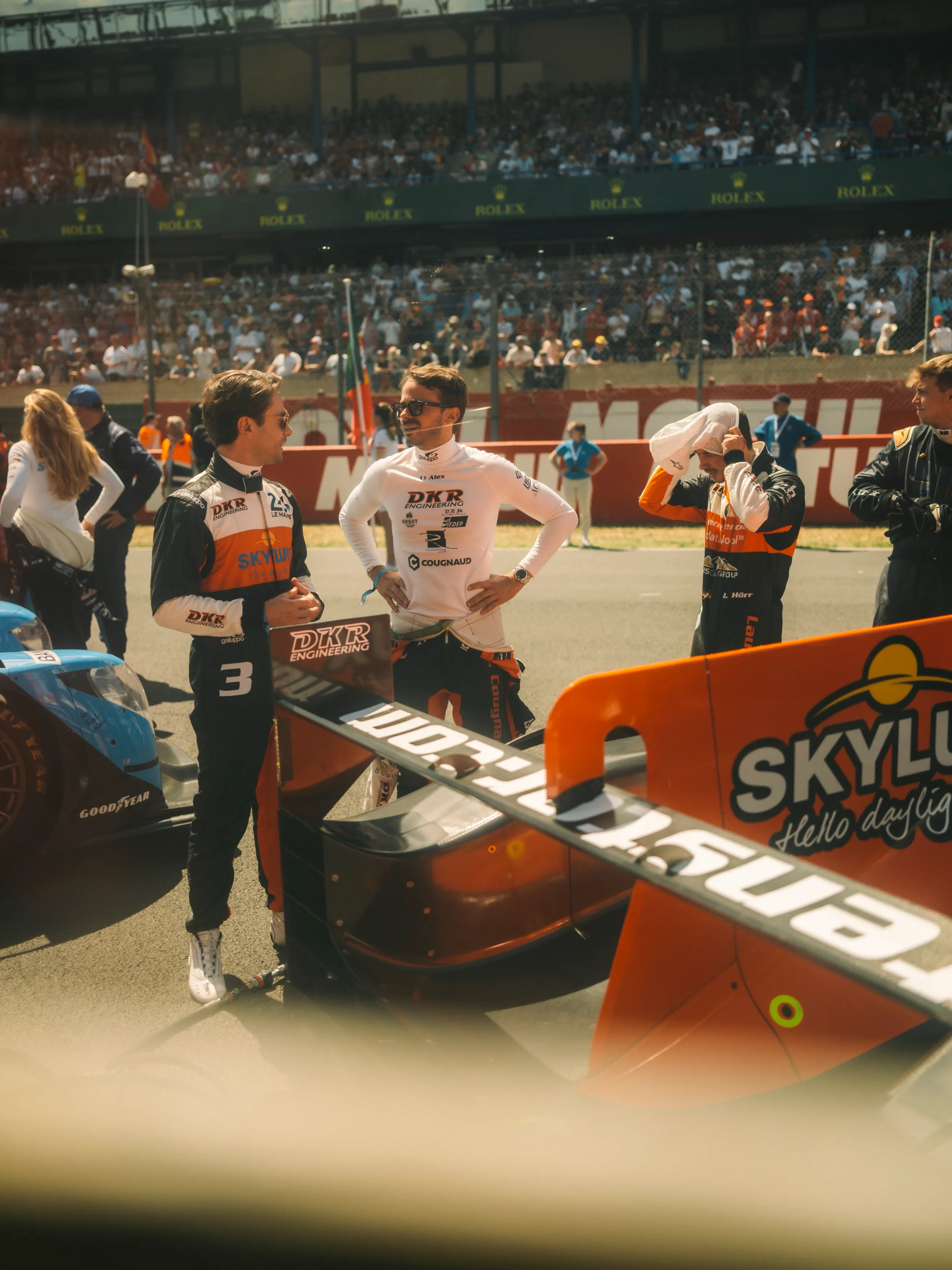 Avec Jean Glorieux sur la grille de départ des 24H du Mans